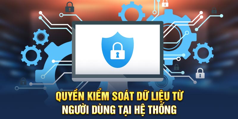 Quyền kiểm soát dữ liệu từ người dùng tại hệ thống