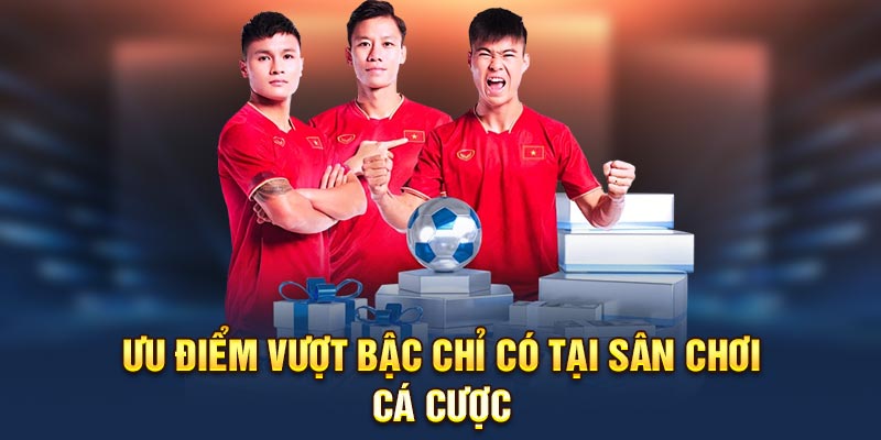 Ưu điểm vượt bậc chỉ có tại sân chơi cá cược